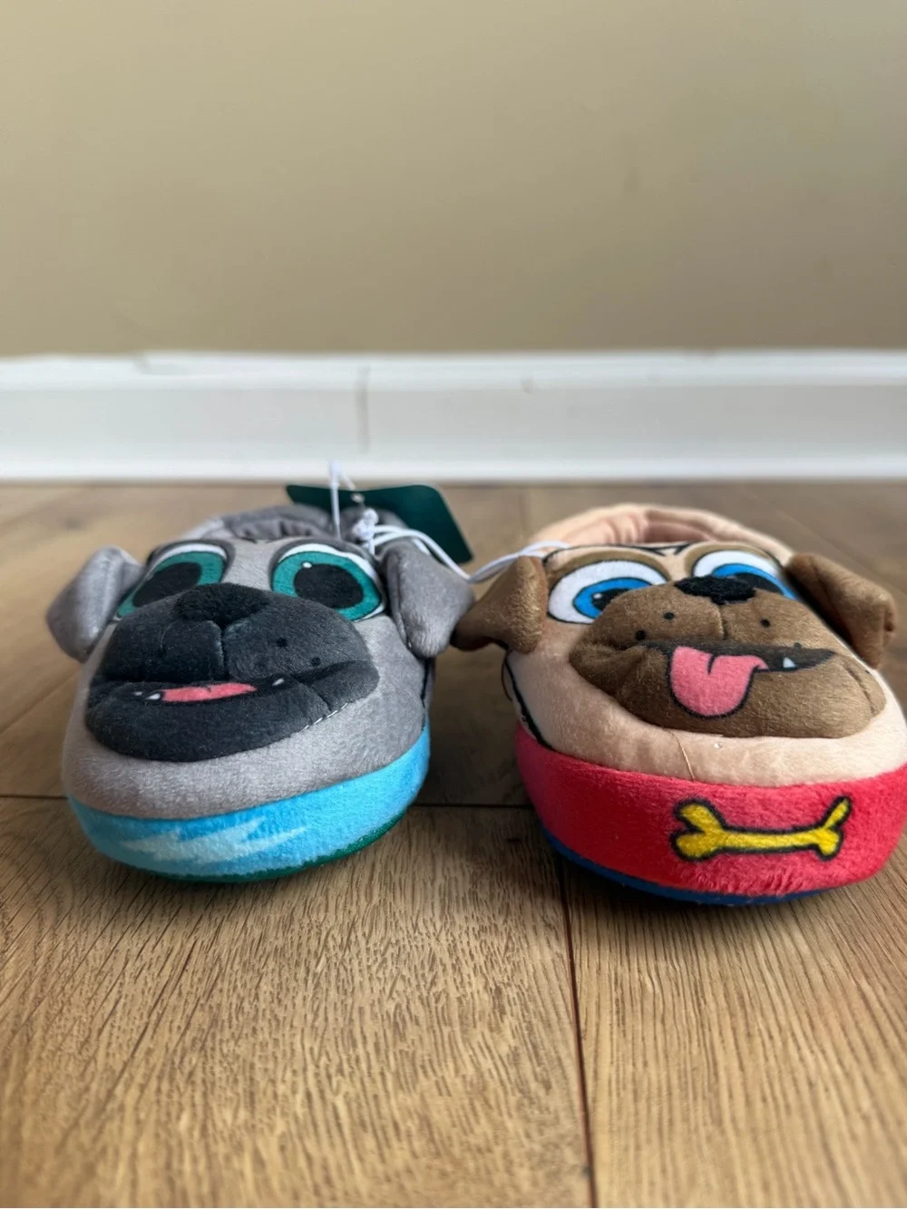 Disney Puppy Dog Pals Slippers for Baby/Toddler Size 5/6 Bingo & Rolly